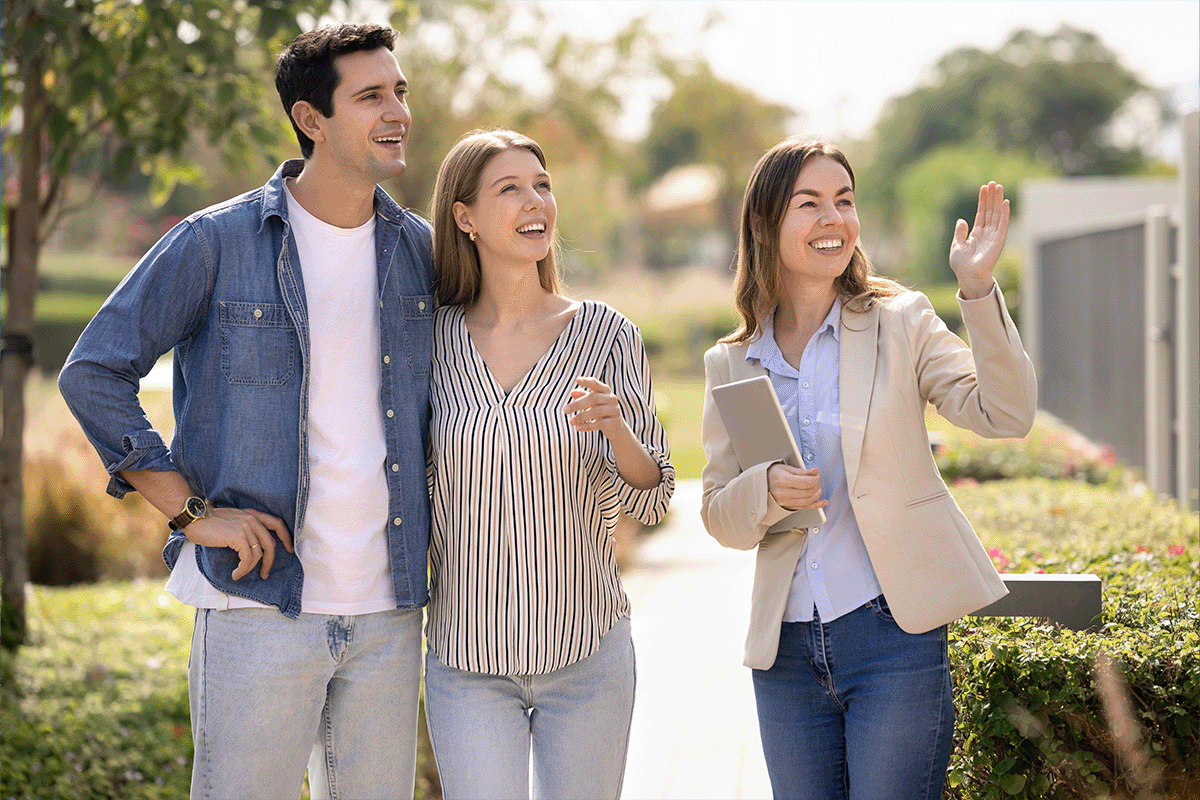 Renters Touring an Apartment Home