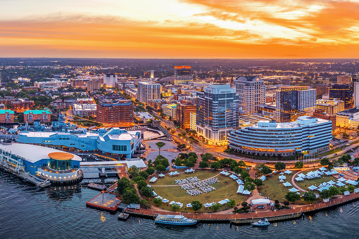 Norfolk VA Skyline