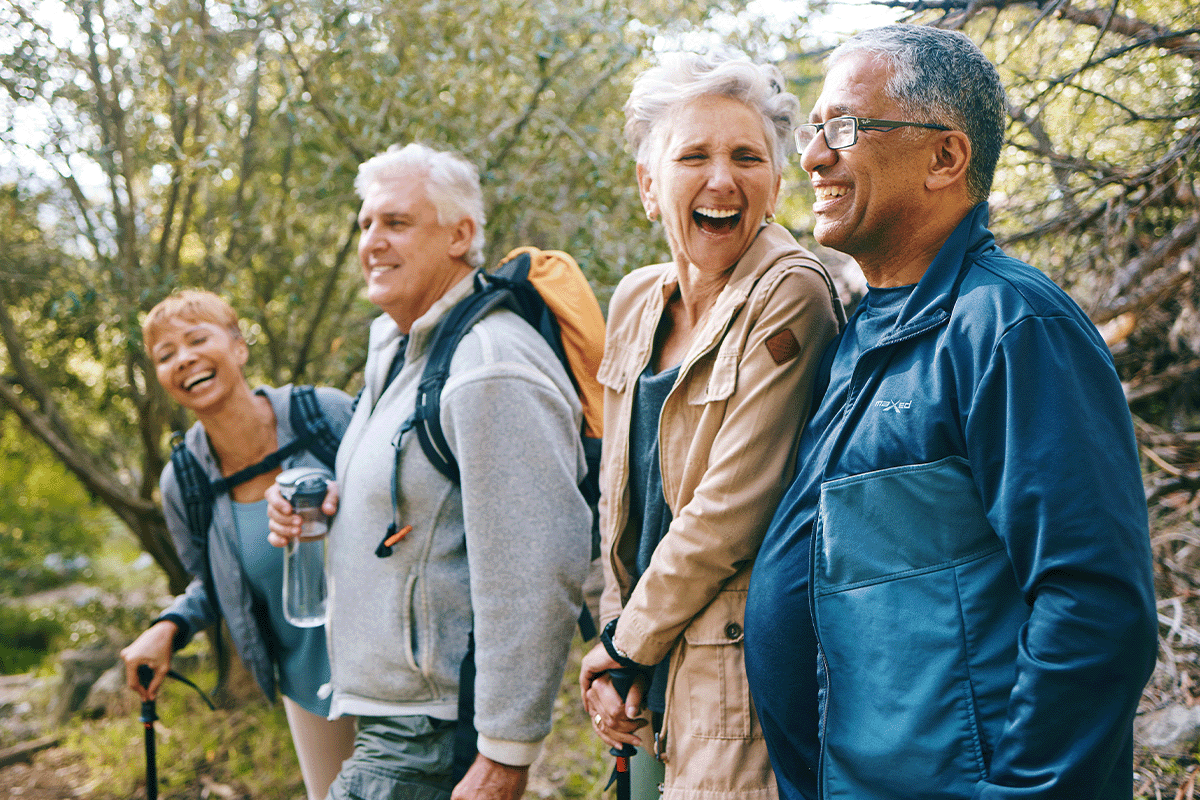 Retirees Hiking in Denver