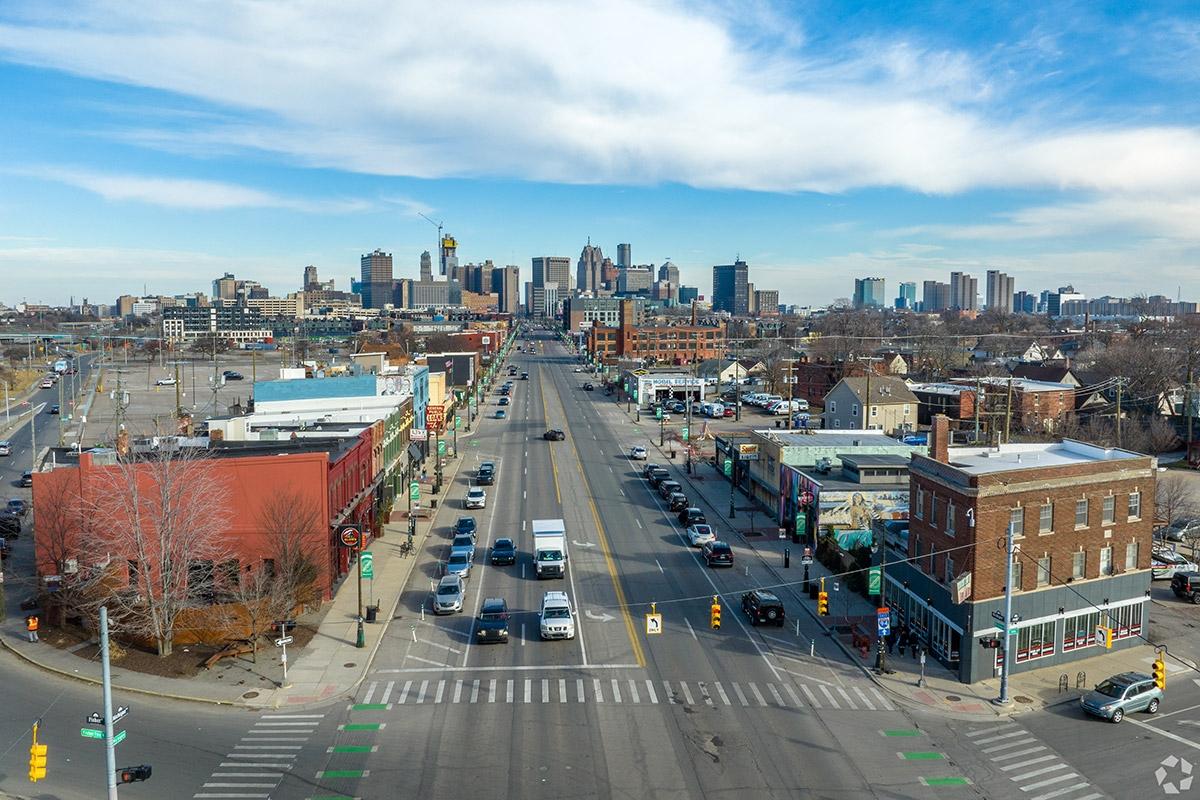 Corktown is filled with many local businesses on its main throroughfare.