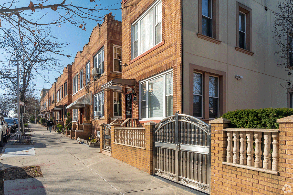 Typical brick homes in Ridgewood.
