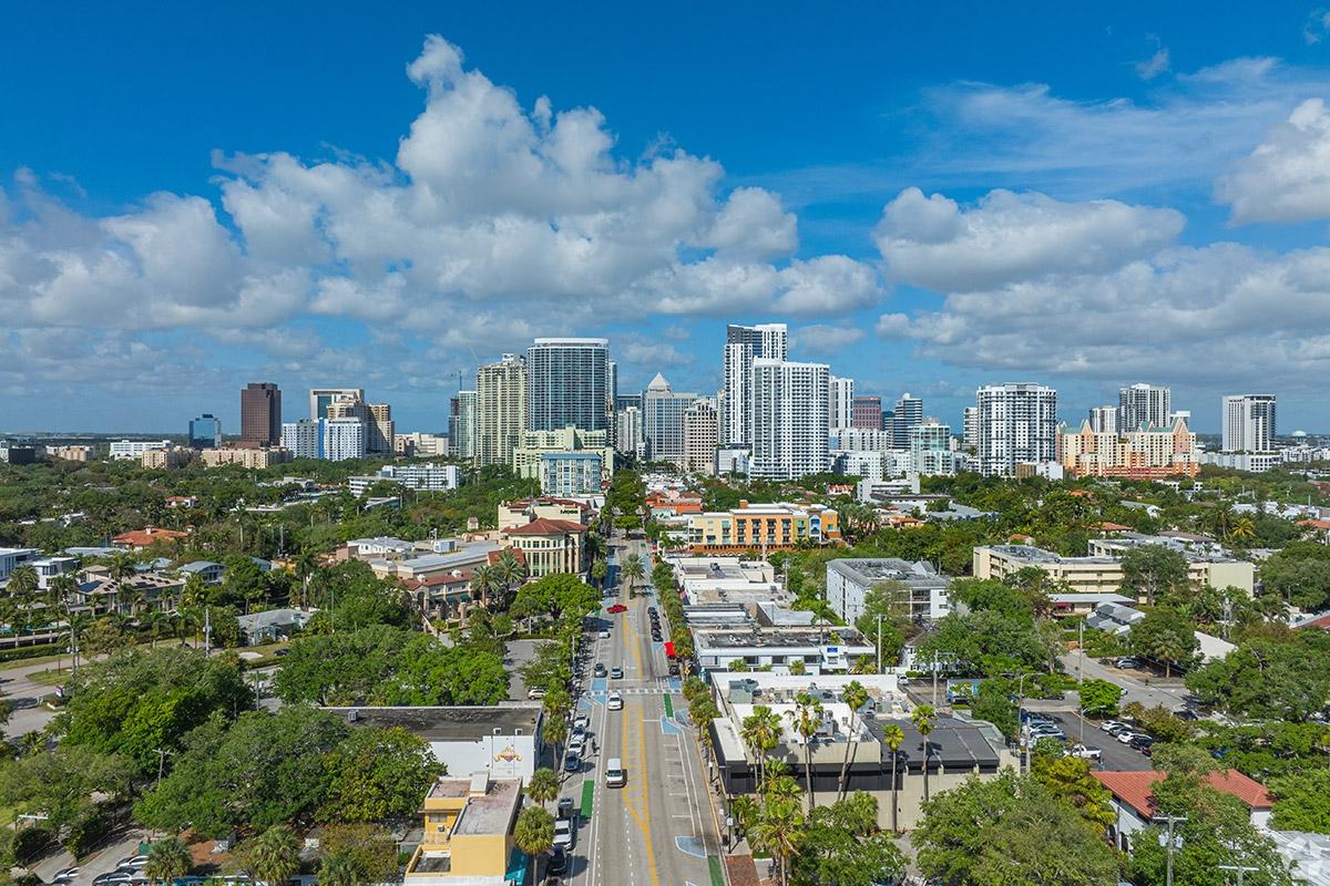 Luxury apartment communities congregate in Downtown Fort Lauderdale.