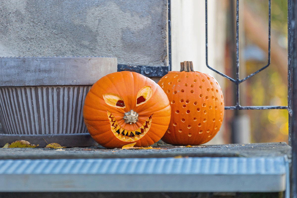 Carved pumpkin
