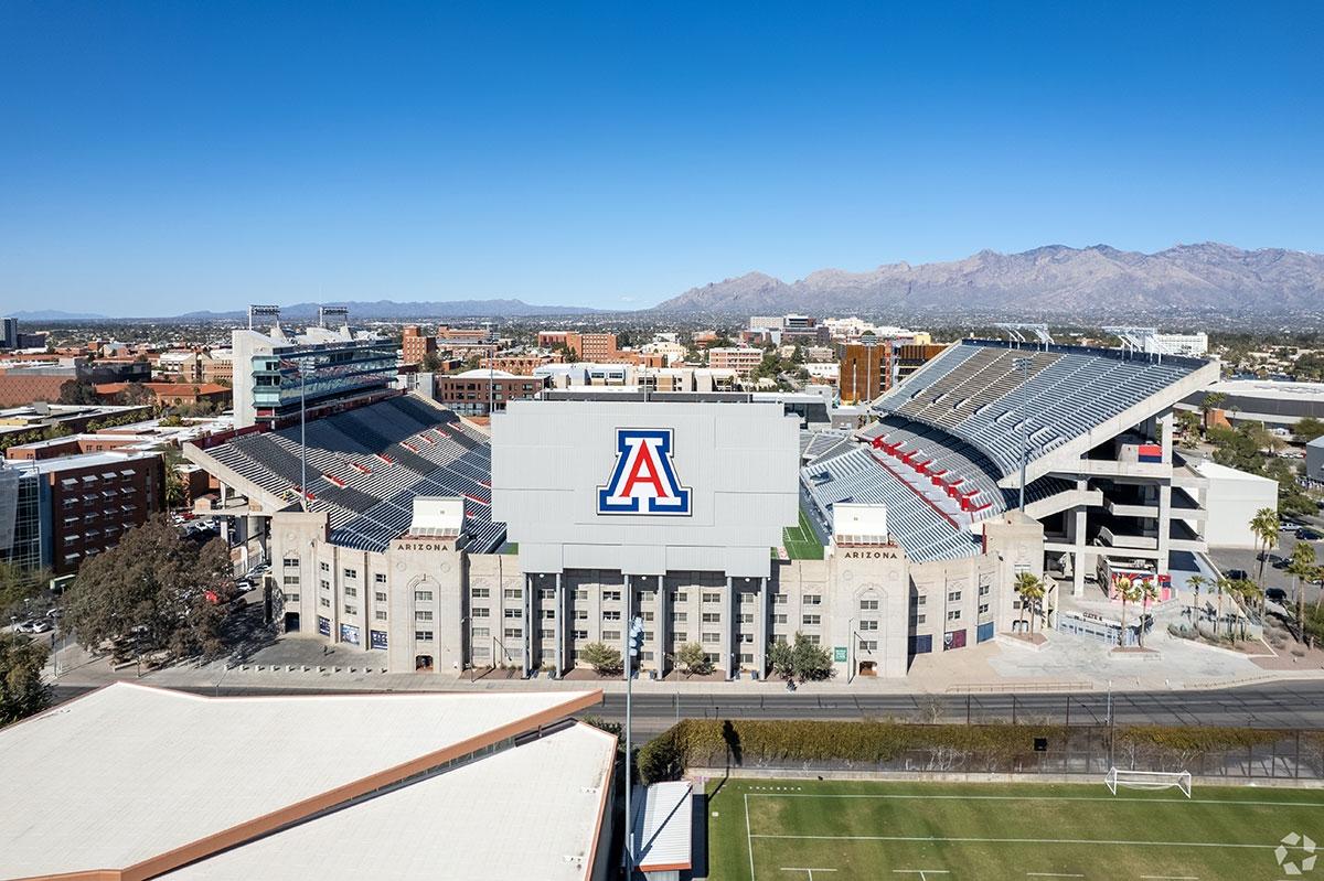 Photo of the University of Arizona's football stadium.