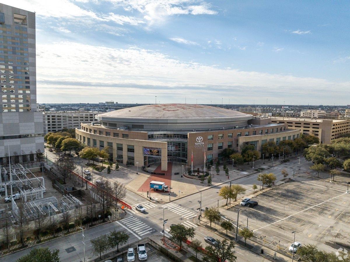 Toyota Center is in Downtown Houston.