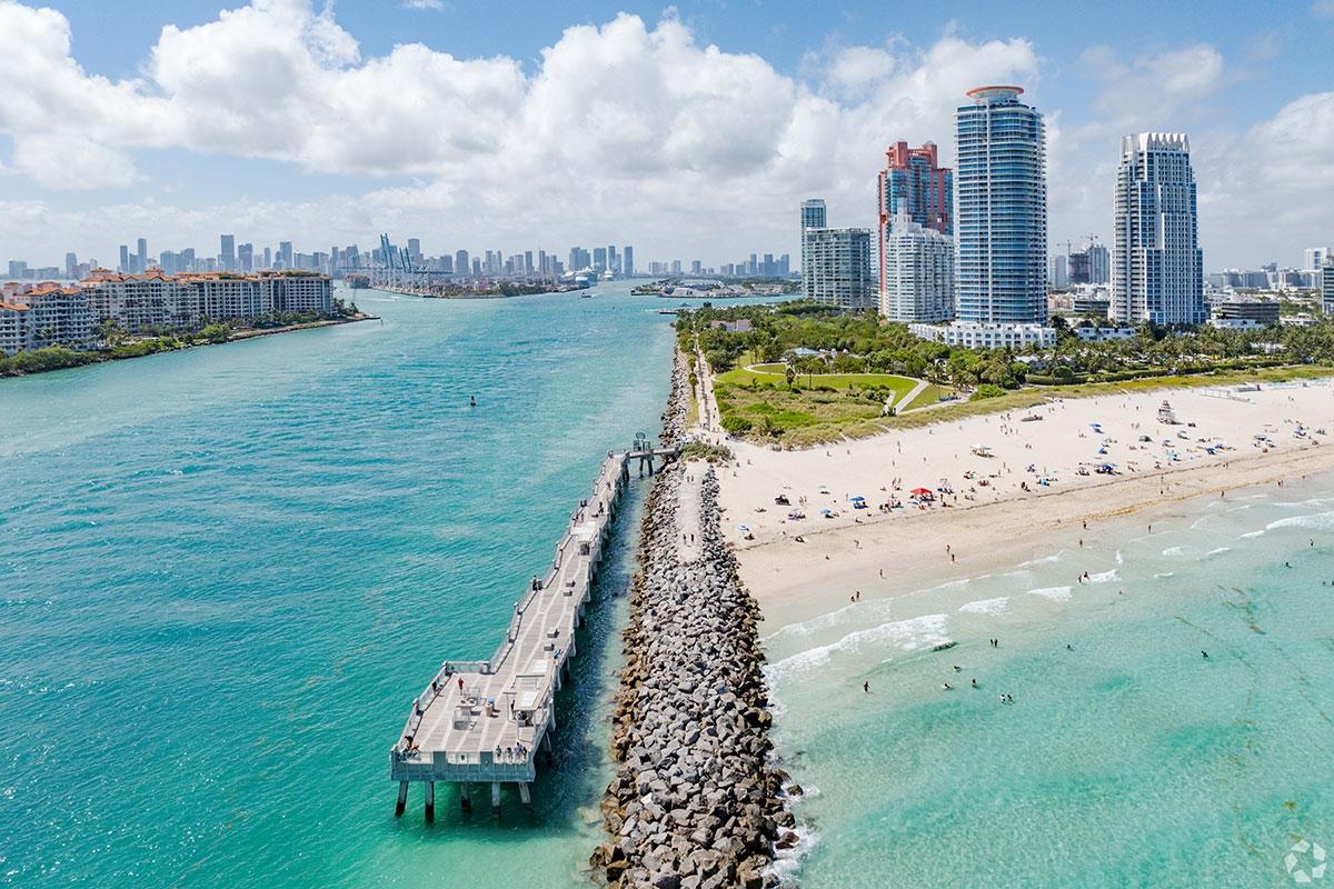 Miami is one of the more expensive coastal markets based on median renter income and average rents.