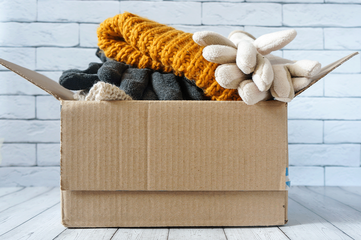 storing winter clothes