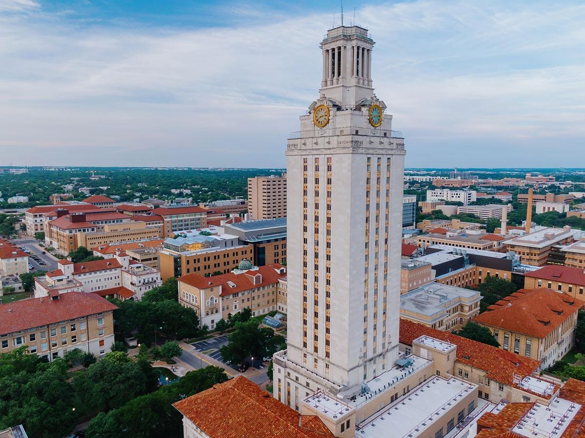 Photo of the University of Texas at Austin campus.