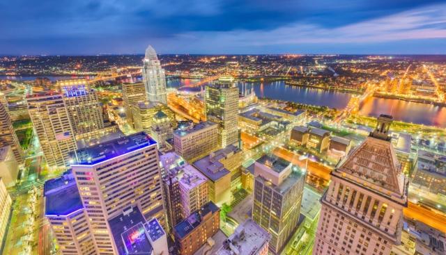 Cincinnati, Ohio at Dusk