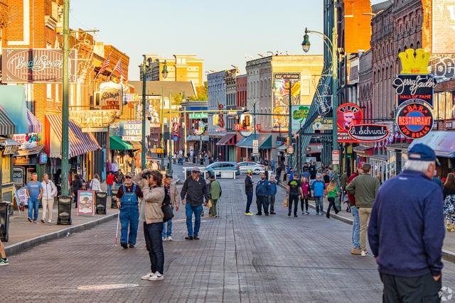 Beale Street in Downtown Memphis is a hotspot for locals and visitors.
