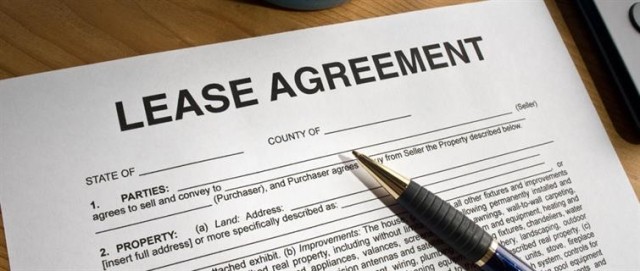 an image of a blank lease agreement