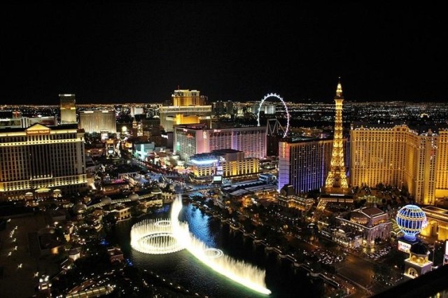 A stunning image of Downtown Las Vegas