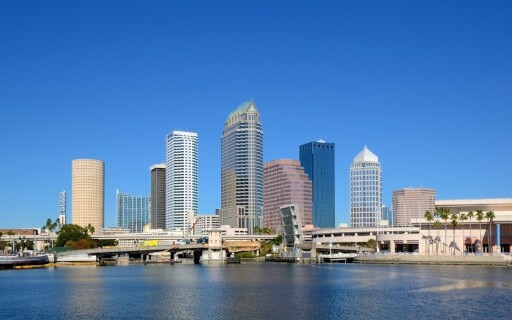 The Tampa, Florida skyline.