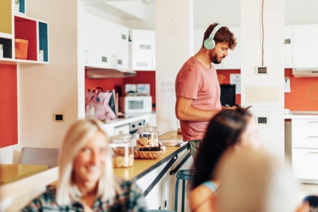 Tenants live in co-living housing.