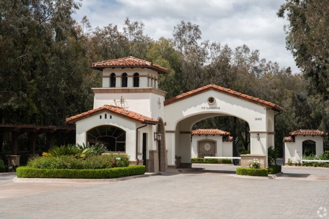 Entrance gate of a gated community.