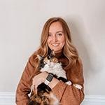 Megan Bullock and her cat